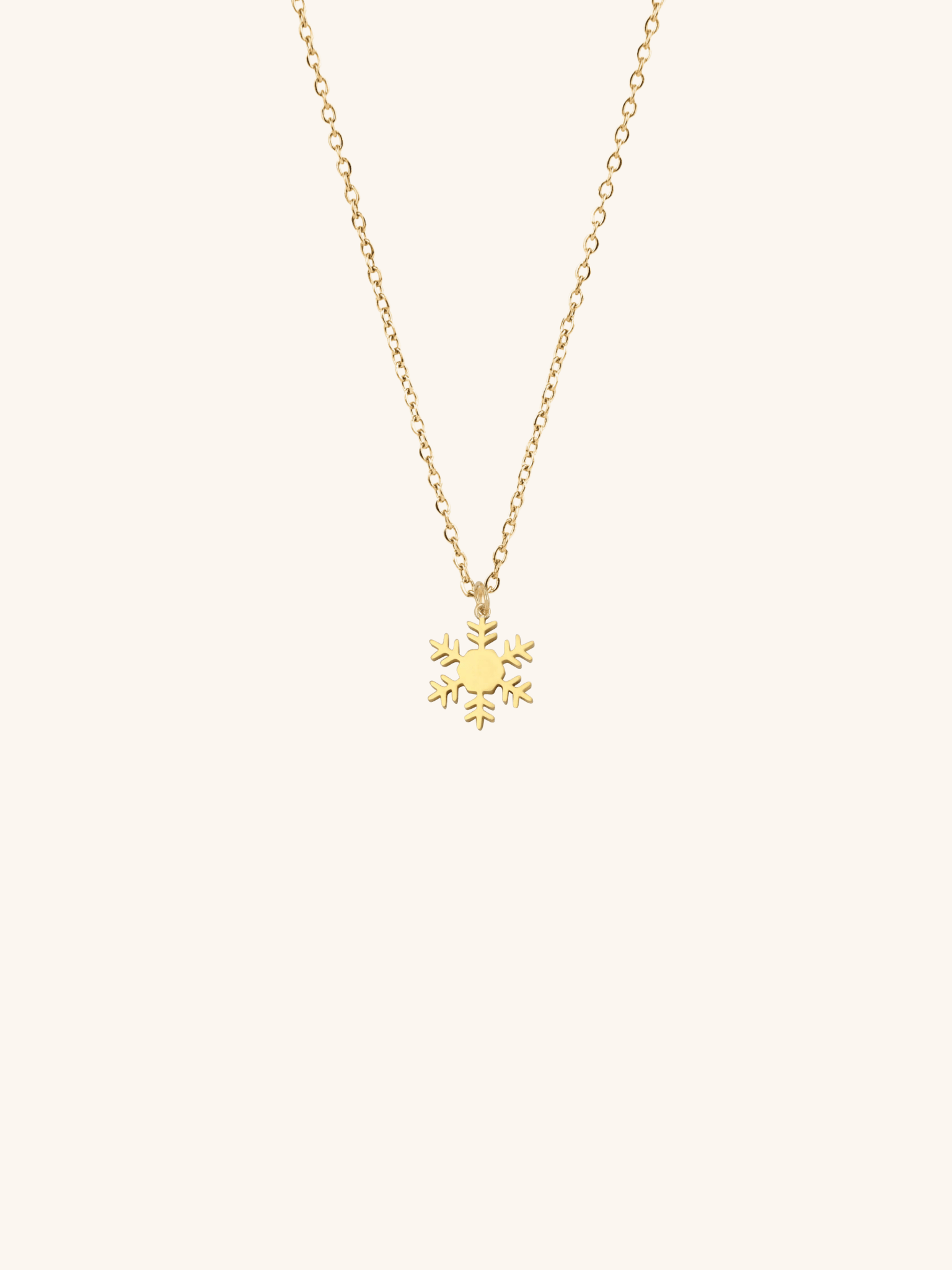 Snowflake Engravable Choker Necklace - Main Image