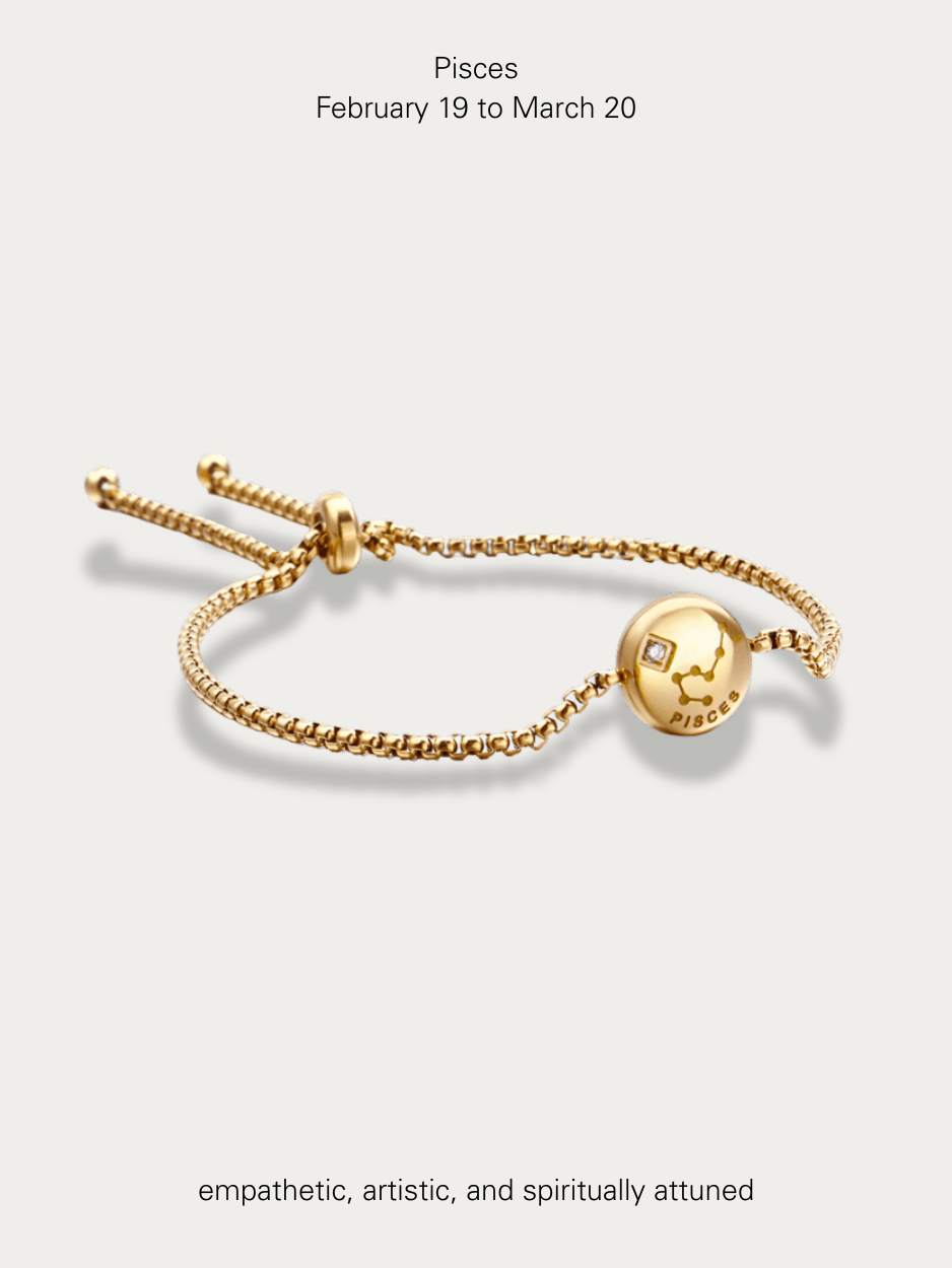 Cosmic Gold Zodiac Bracelet - Minimalist Lab