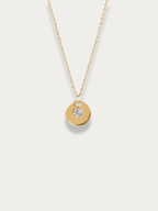 Aurora Medallion Engravable Necklace - Minimalist Lab