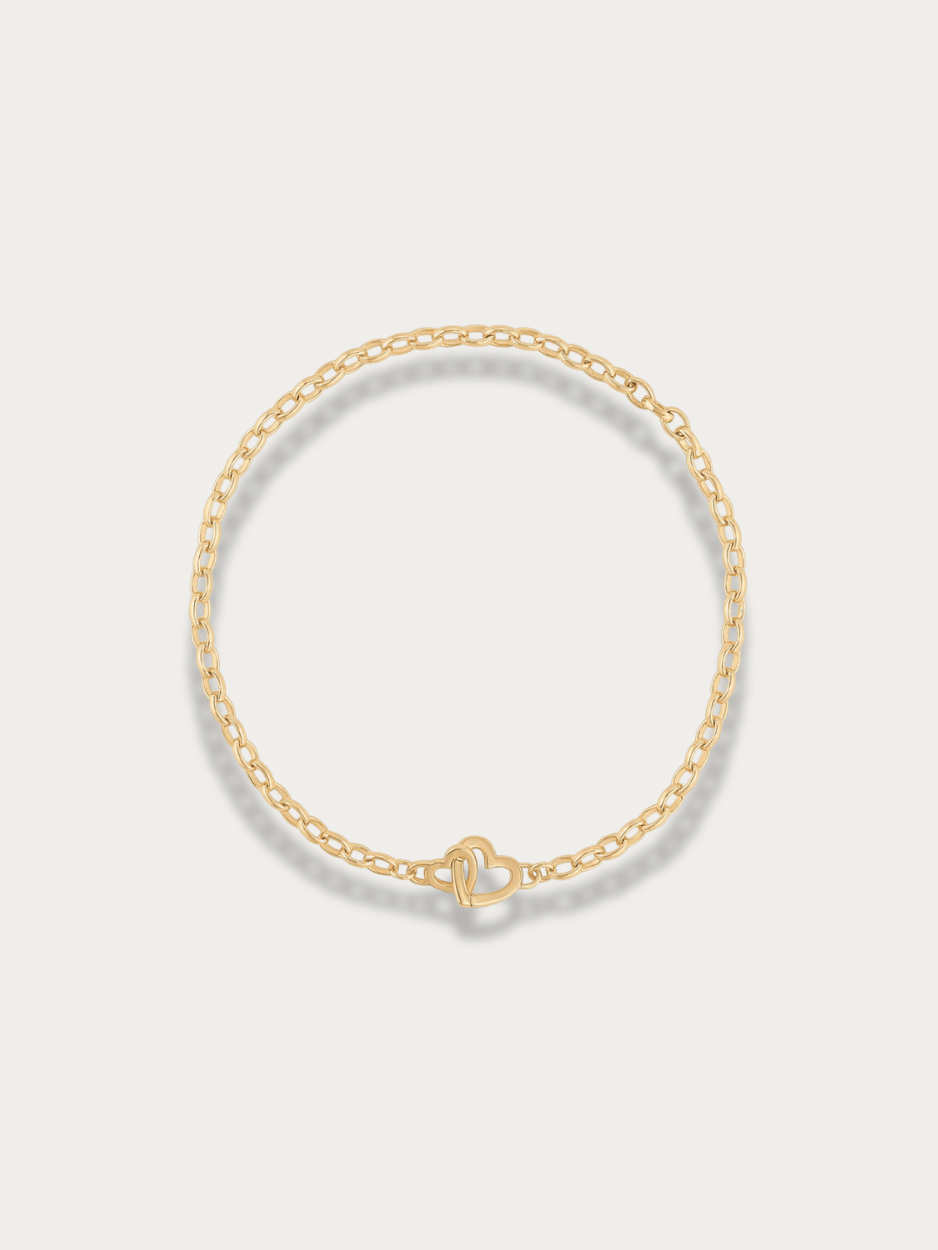 Heartlink Chain Bracelet - Minimalist Lab