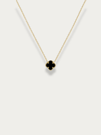 Clover Duo Cable Chain Necklace - Minimalist Lab