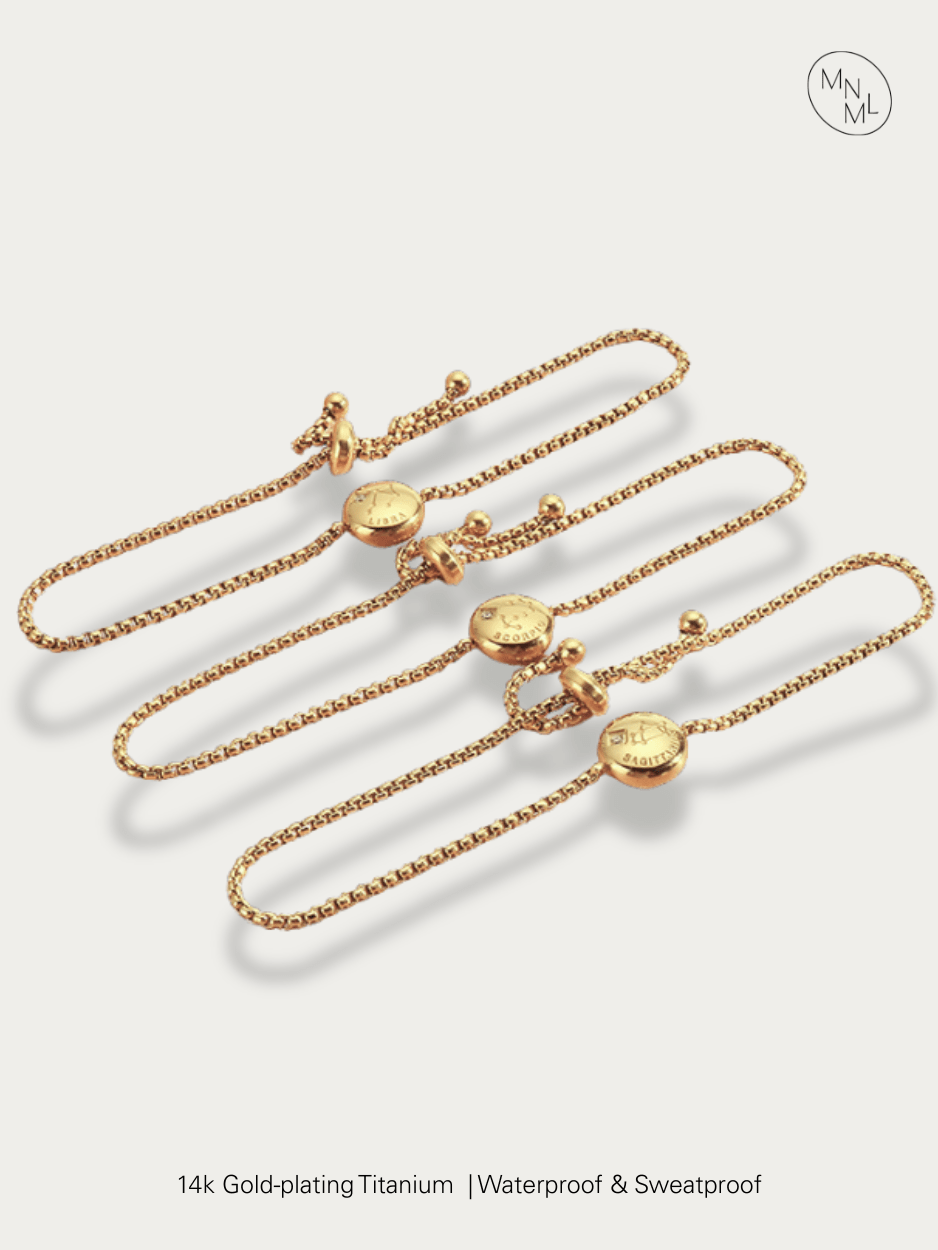 Cosmic Gold Zodiac Bracelet - Minimalist Lab