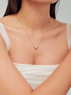 Elliot Heart Pendant Engravable Necklace - Minimalist Lab