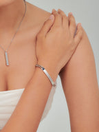 Curb Chain Engravable Plate Bracelet - Minimalist Lab