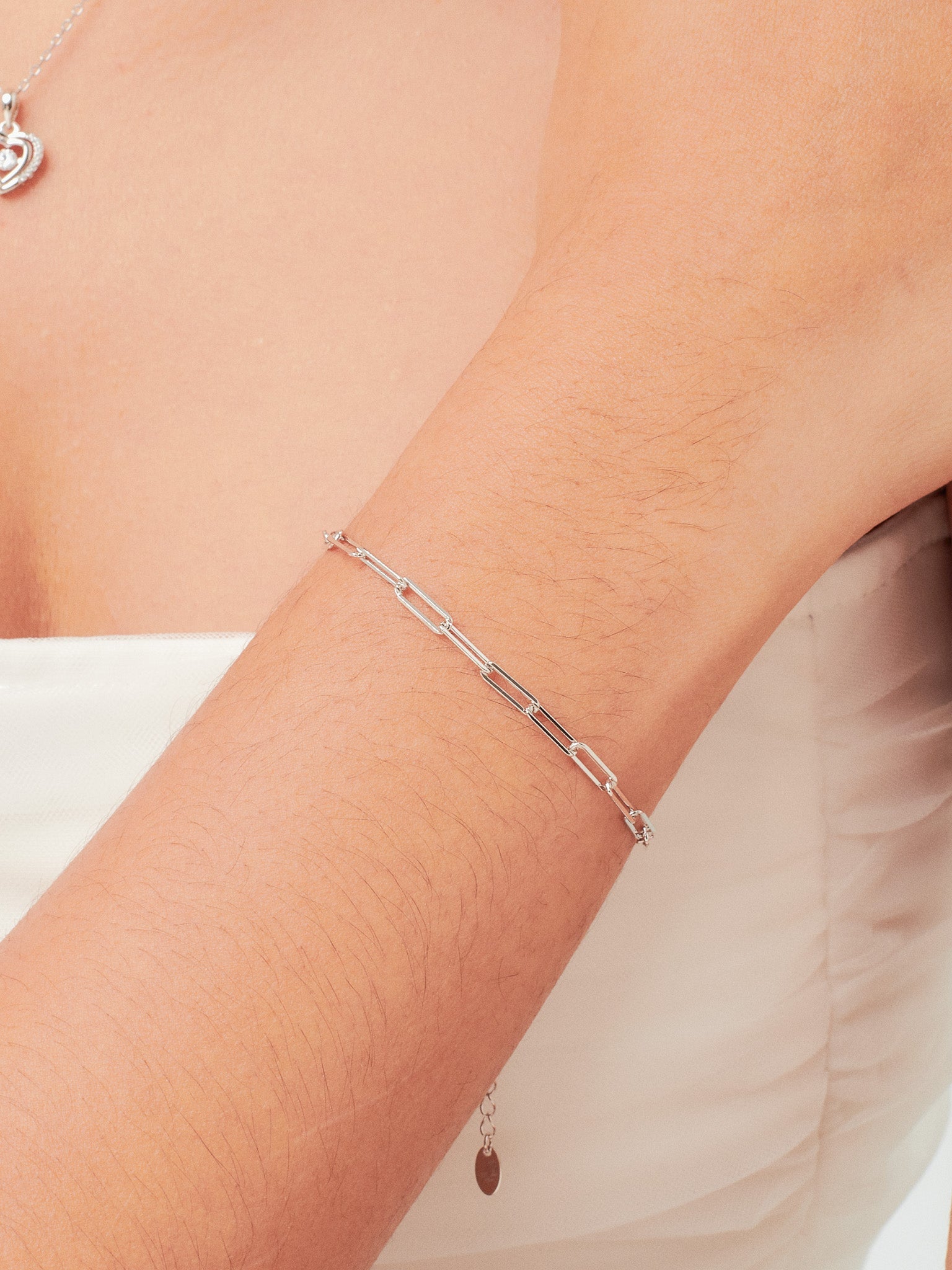 PAPERCLIP Link Sterling Silver Bracelet - Minimalist Lab