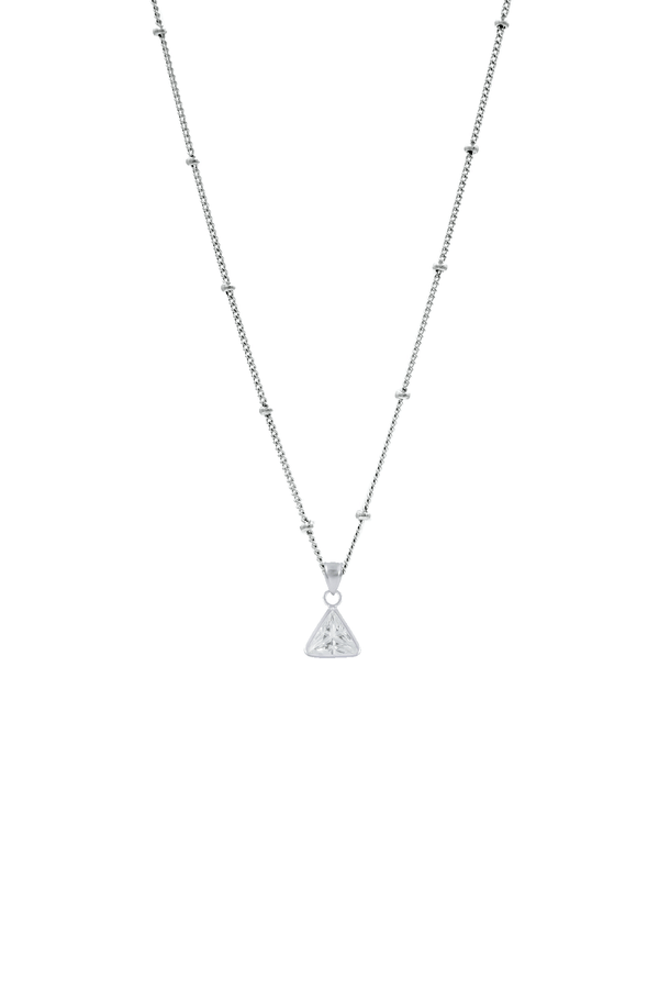 LORNA Geometric Triangle Sterling Silver Necklace