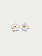 Fleur Blanche Stud Earring - Minimalist Lab