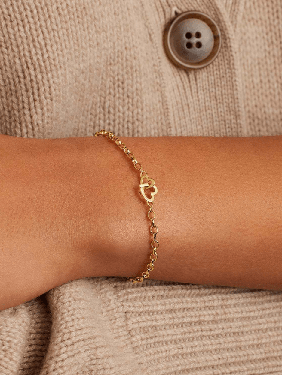 Heartlink Chain Bracelet - Minimalist Lab