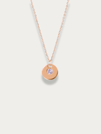 Aurora Medallion Engravable Necklace - Minimalist Lab