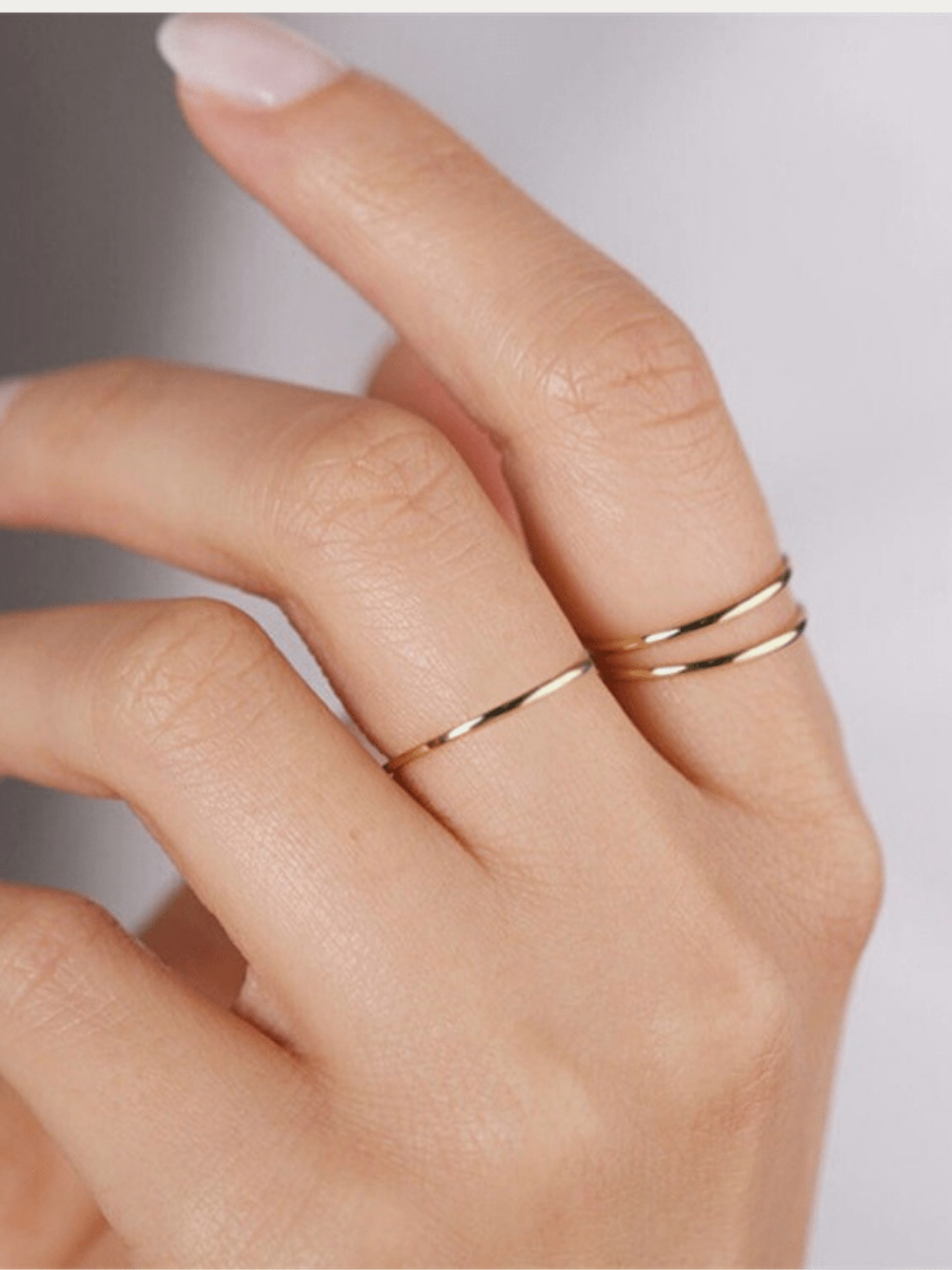 Elle Minimalist Stacking Ring - Minimalist Lab