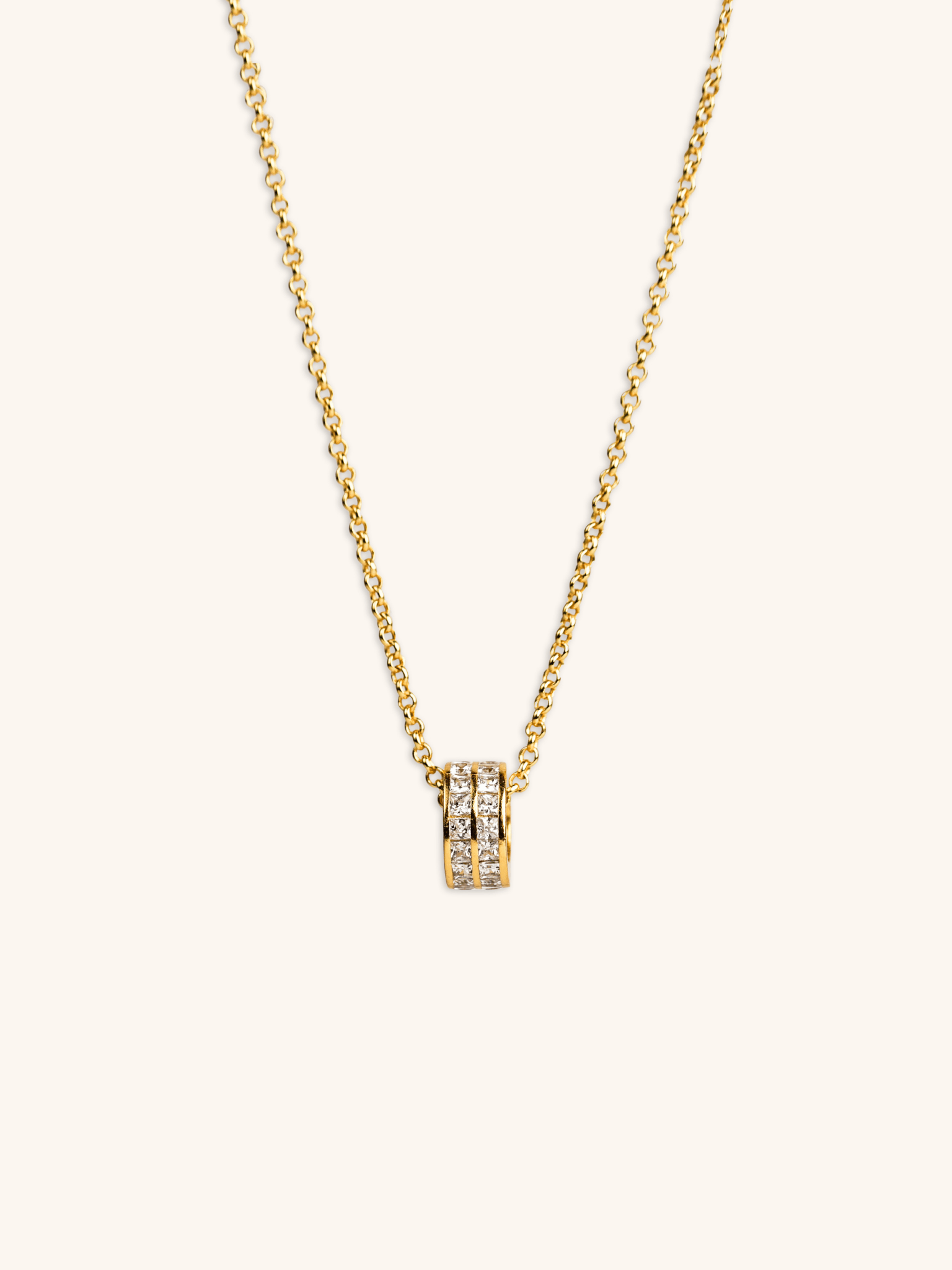 DANIELLE Rolling Stones Sterling Silver Necklace - Minimalist Lab