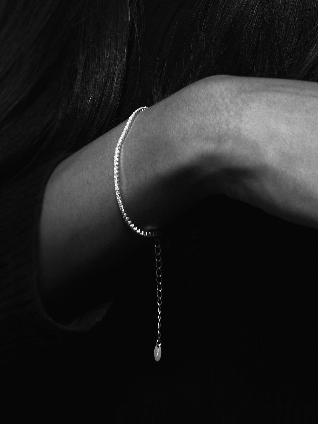 NORA Tennis Paperclip Chain Sterling Silver Bracelet - Minimalist Lab