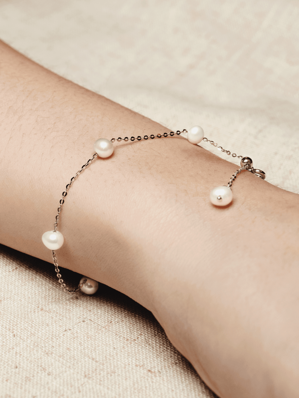 PEARLY Cable Chain Sterling Silver Bracelet - Minimalist Lab