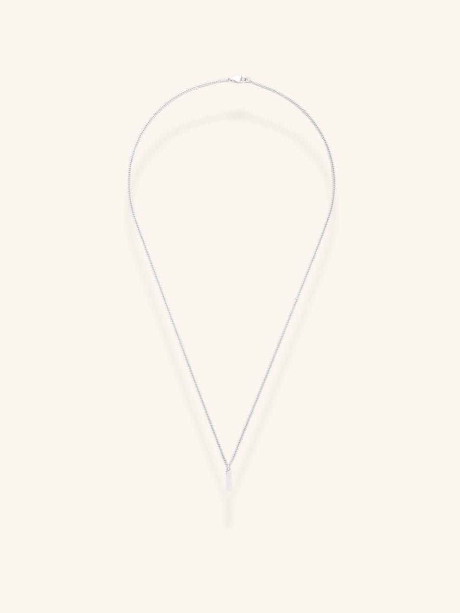 Axis Pendant in Minimalist Curb Chain Necklace - Minimalist Lab