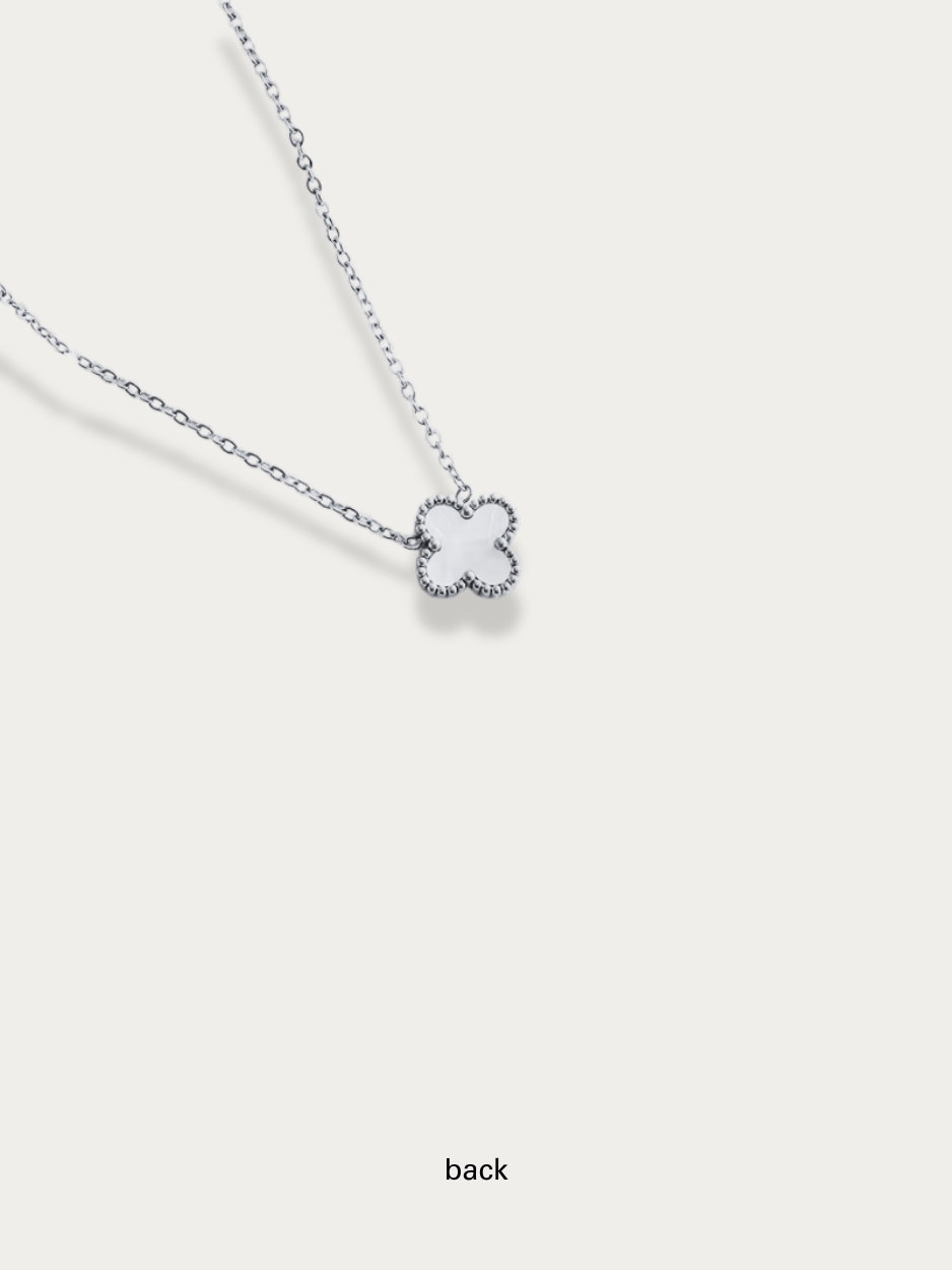 Clover Duo Cable Chain Necklace - Minimalist Lab