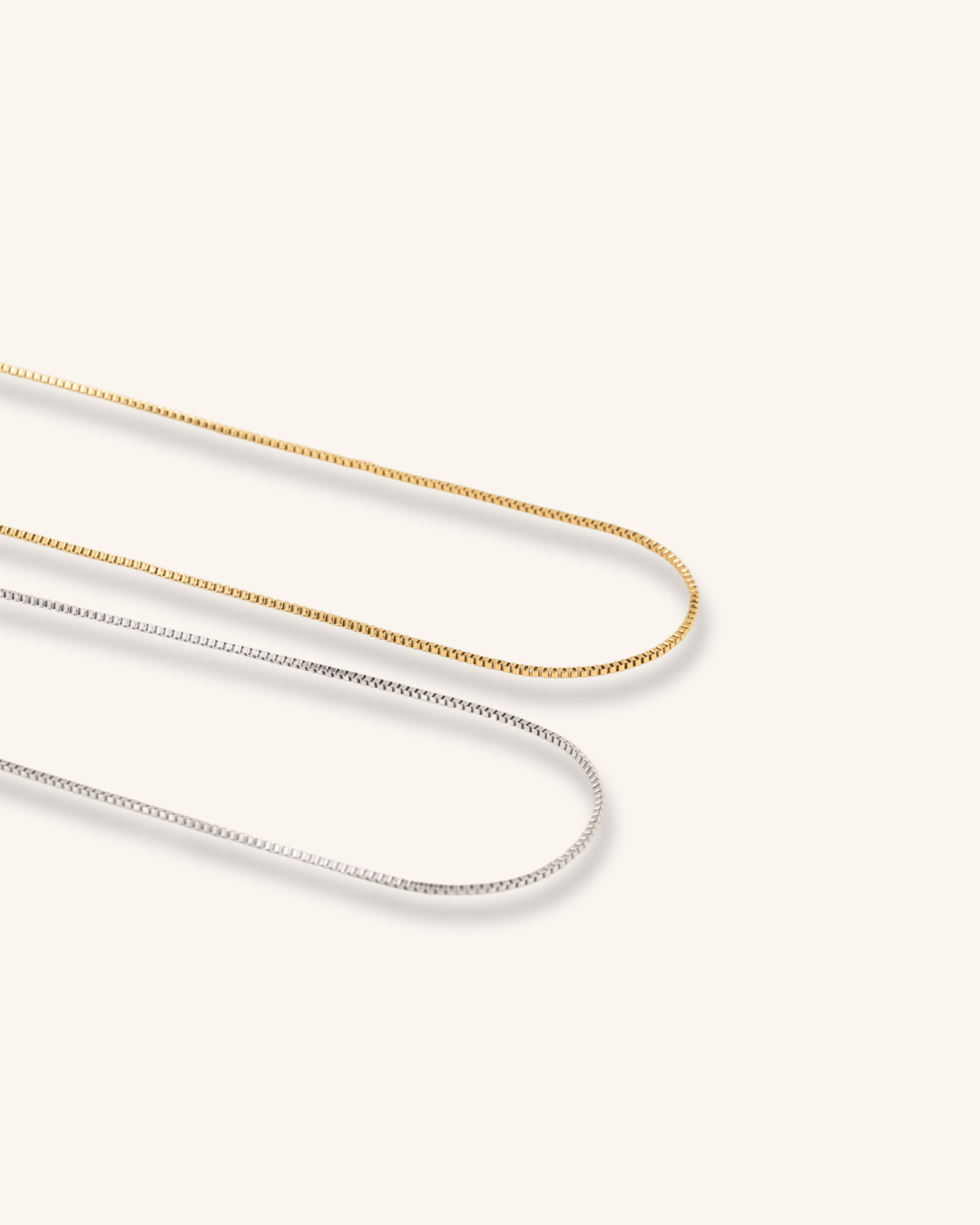 Minimalist Box Chain Necklace Durable Waterproof Titanium Chain Unisex