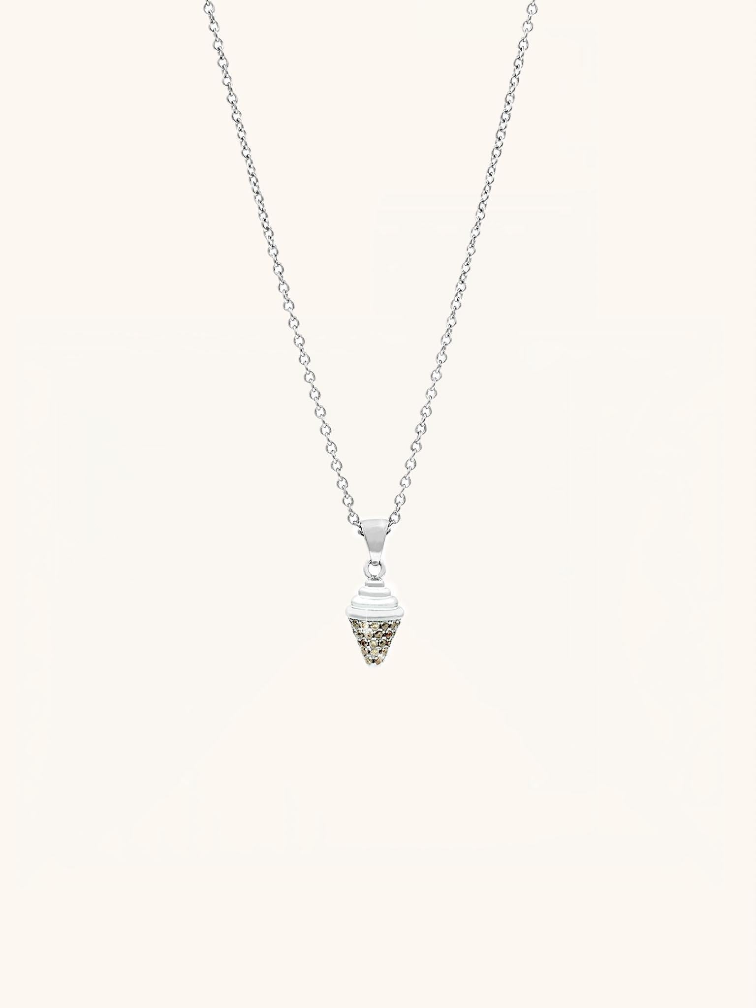 SUNDAE Ice Cream Sterling Silver Necklace - Minimalist Lab