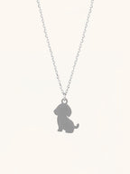 Doggy Pendant Engravable Necklace - Minimalist Lab