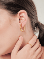 Blanca Bold Essential Hoop Earrings - Minimalist Lab