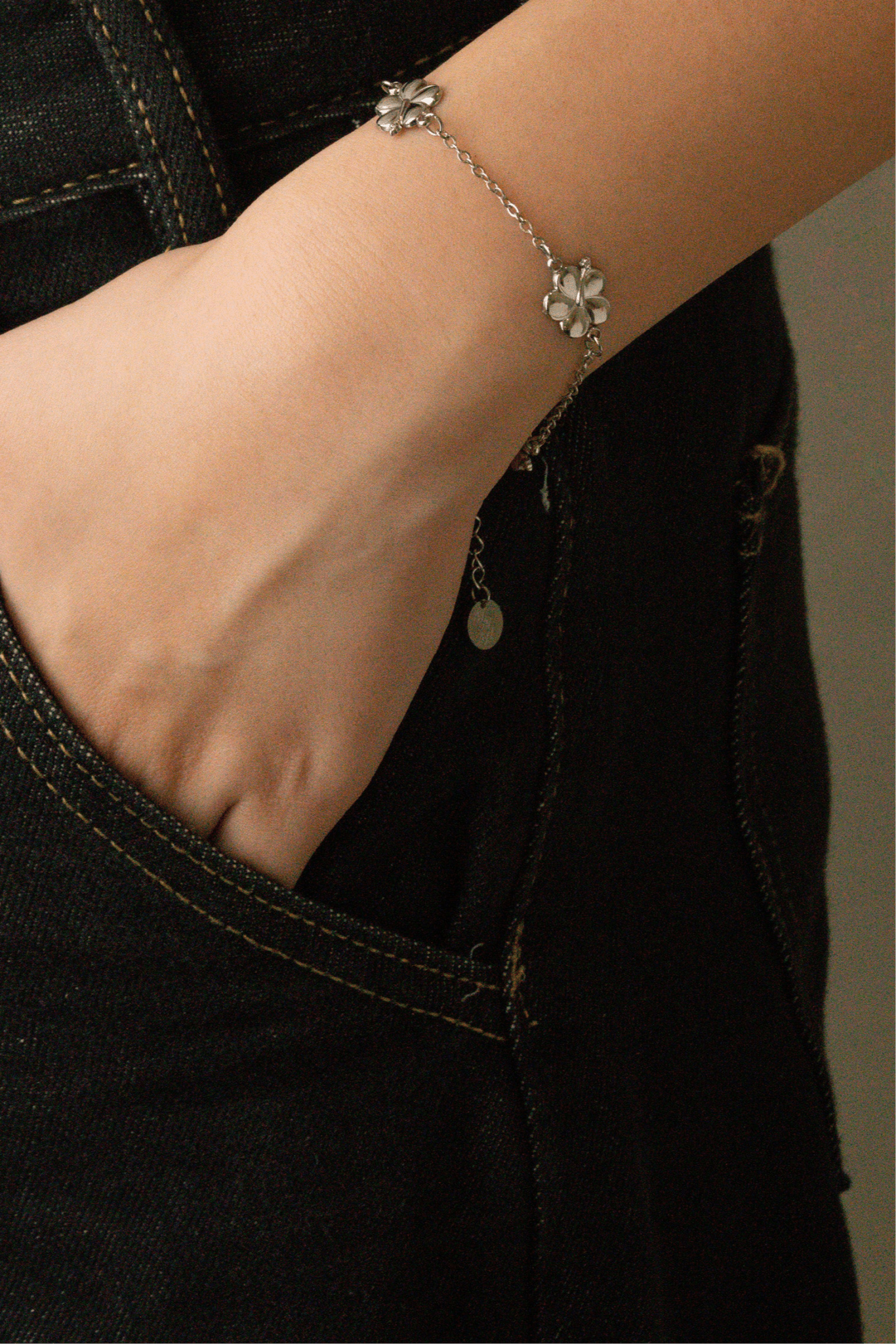 MNML x Zee Avi Trio Hibiscus Flower Bracelet - Minimalist Lab