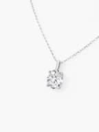 Affordable diamond alternative necklace