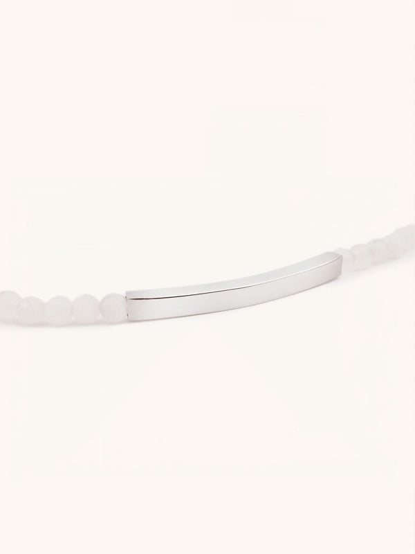 Crystal Beaded Engravable Bracelet