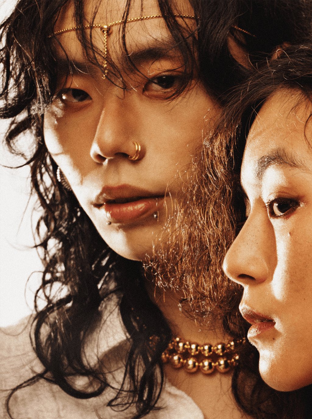 Duality Two - Lined Nose Ring - Minimalist Lab