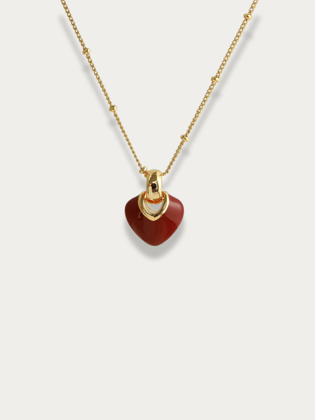 Amélie Vin Rouge Necklace - Minimalist Lab