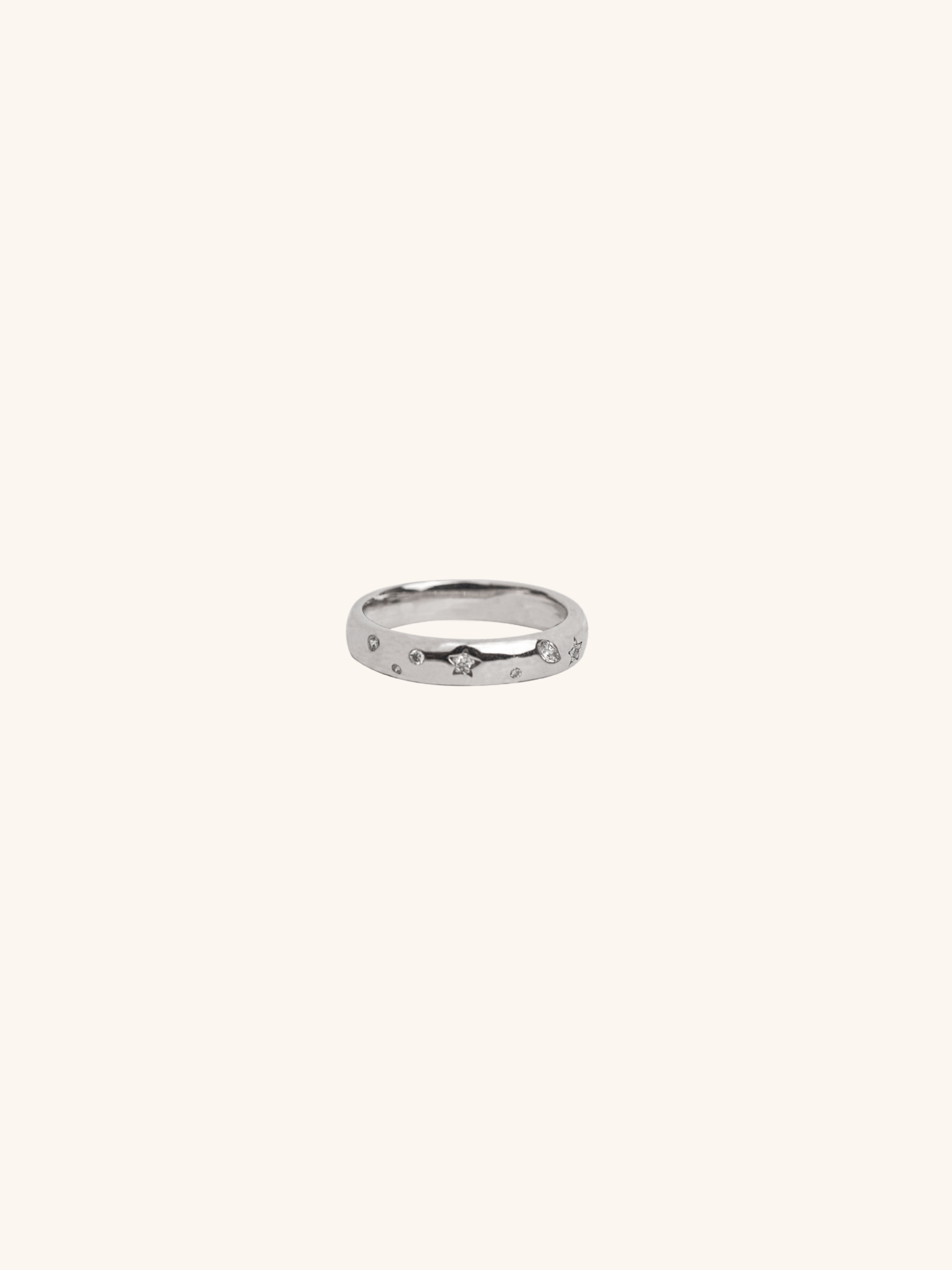 ADALYN Starlight Sterling Silver Ring - Minimalist Lab