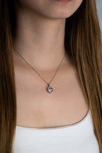 AMORY Dancing Diamond Sterling Silver Necklace - Minimalist Lab