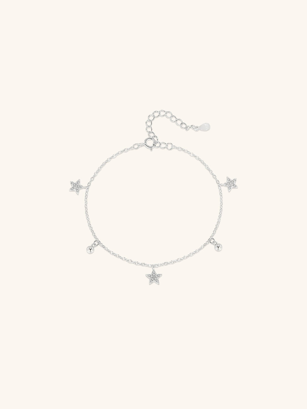 APOLLO Star Charms Sterling Silver Bracelet - Minimalist Lab