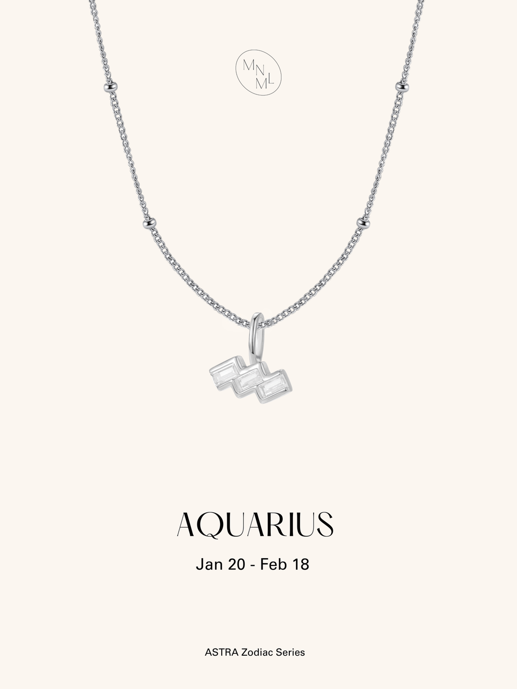 ASTRA Zodiac Sterling Silver Necklace - Minimalist Lab