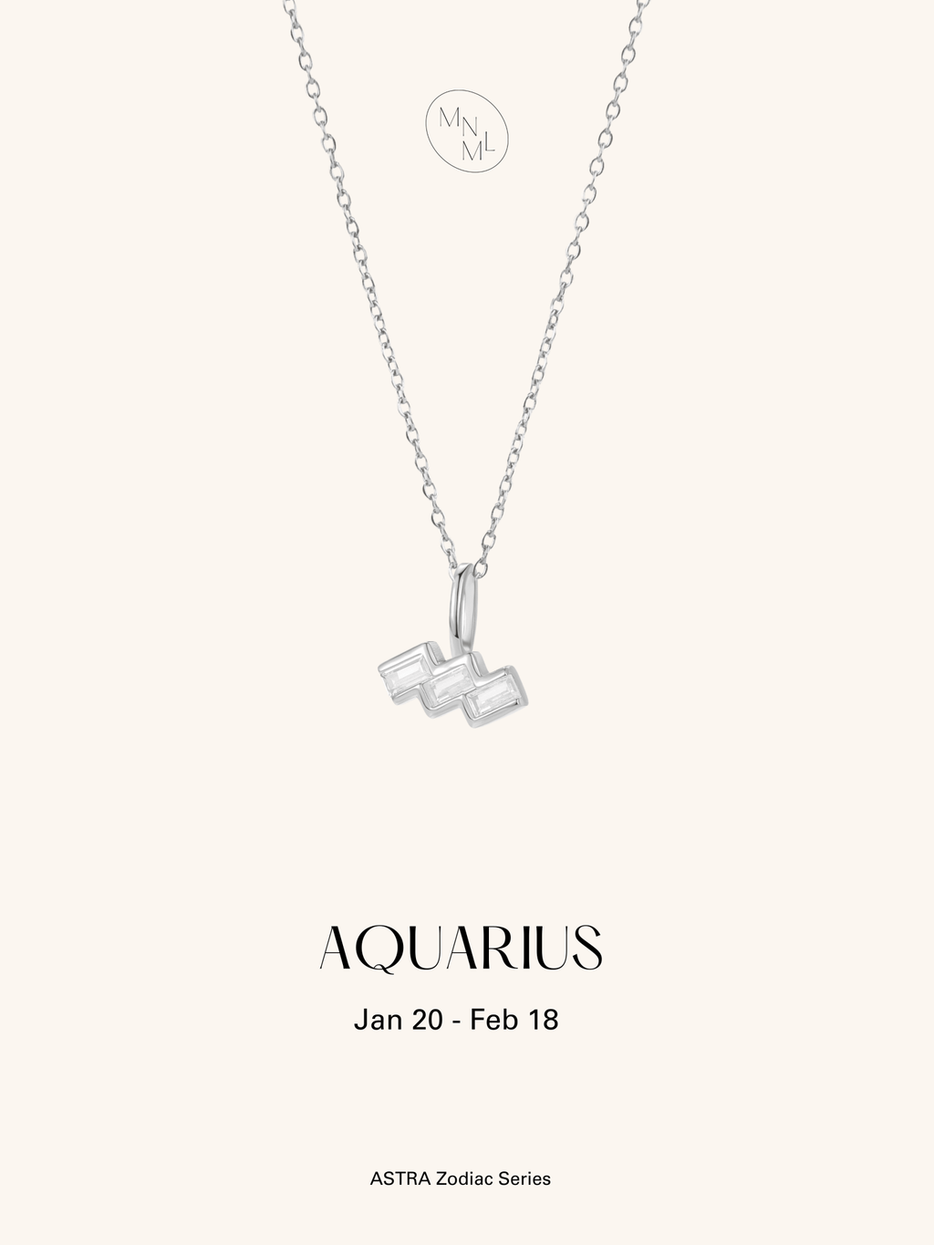 ASTRA Zodiac Sterling Silver Necklace - Minimalist Lab