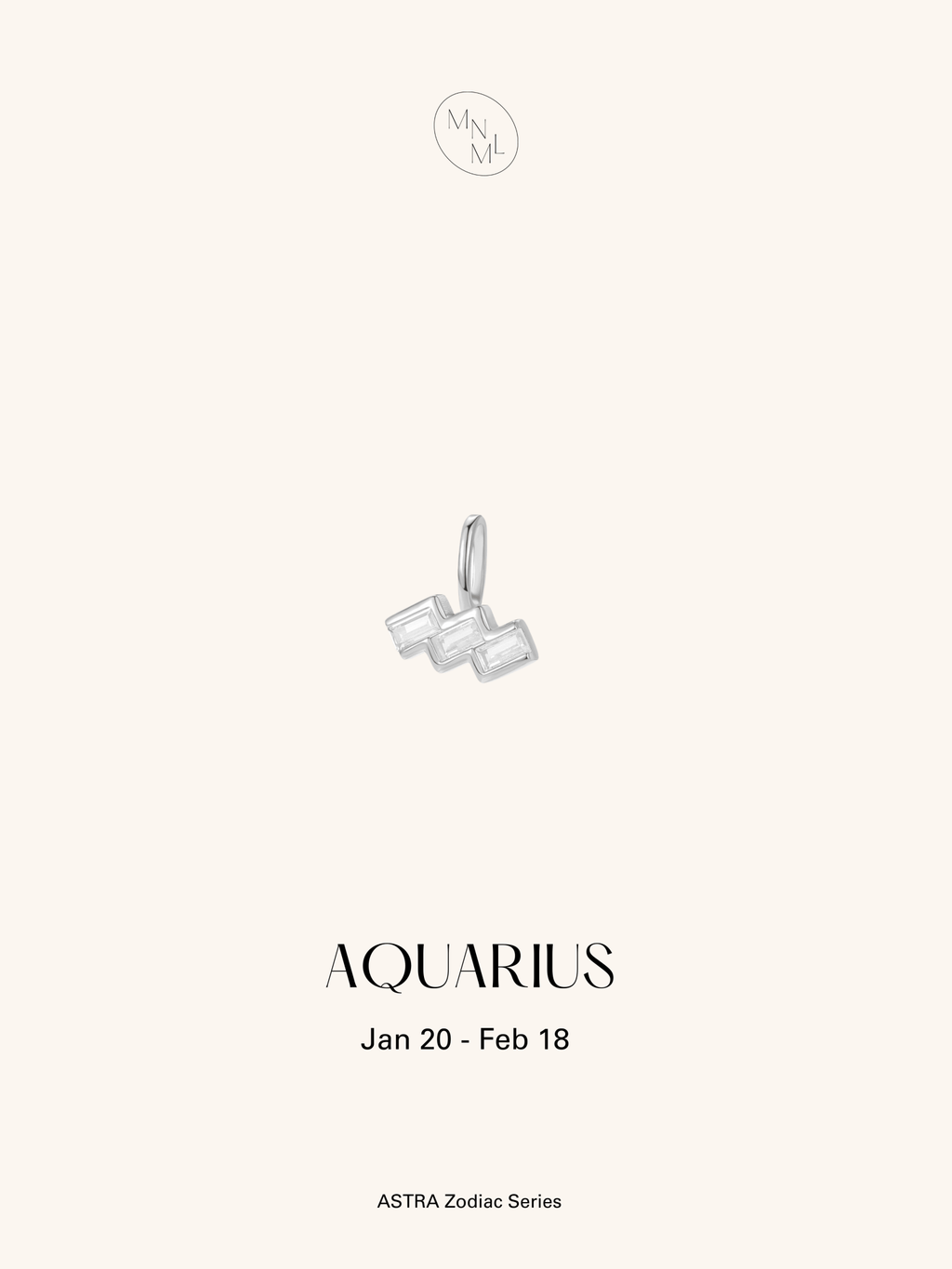 ASTRA Zodiac Sterling Silver Pendant - Minimalist Lab