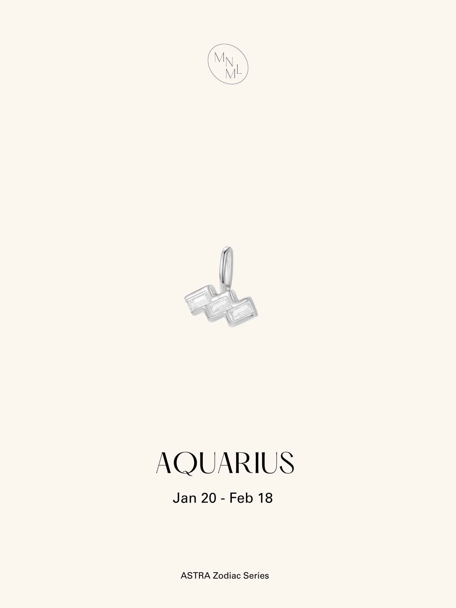 ASTRA Zodiac Sterling Silver Pendant - Minimalist Lab