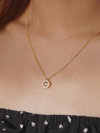 ARIANNA Dancing Diamond Sterling Silver Necklace - Minimalist Lab