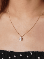 ARIANNA Dancing Diamond Sterling Silver Necklace - Minimalist Lab