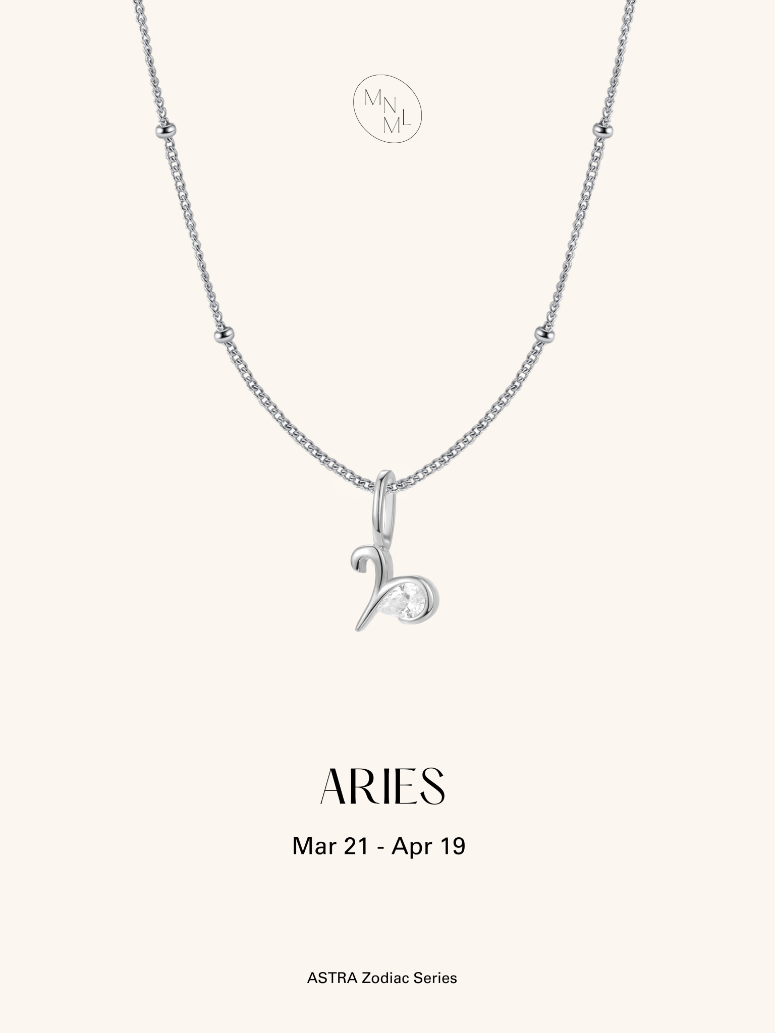 ASTRA Zodiac Sterling Silver Necklace - Minimalist Lab