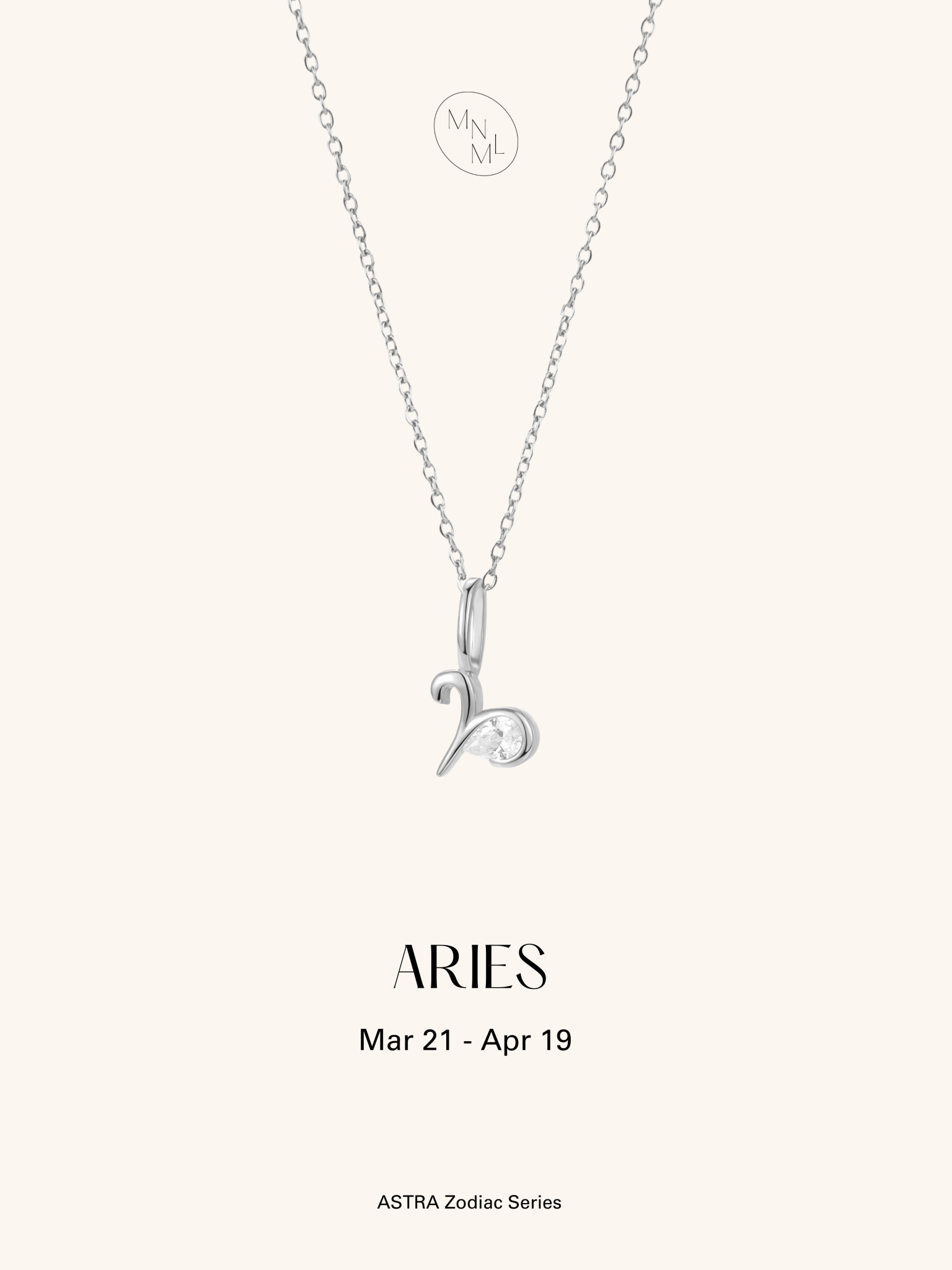 ASTRA Zodiac Sterling Silver Necklace - Minimalist Lab