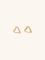 Mother of Pearl Heart Stud Earrings - Minimalist Lab