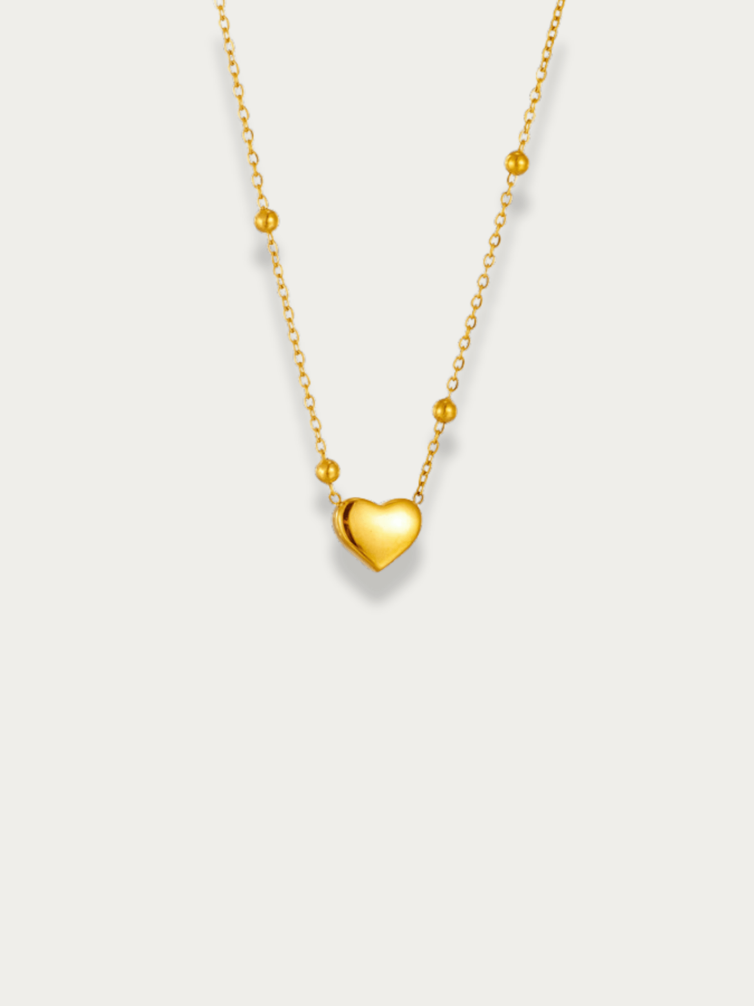 Aure Heart Beaded Necklace - Minimalist Lab
