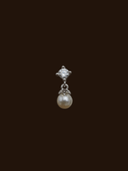 Aurelia Pearl Drop Stud Earring - Minimalist Lab