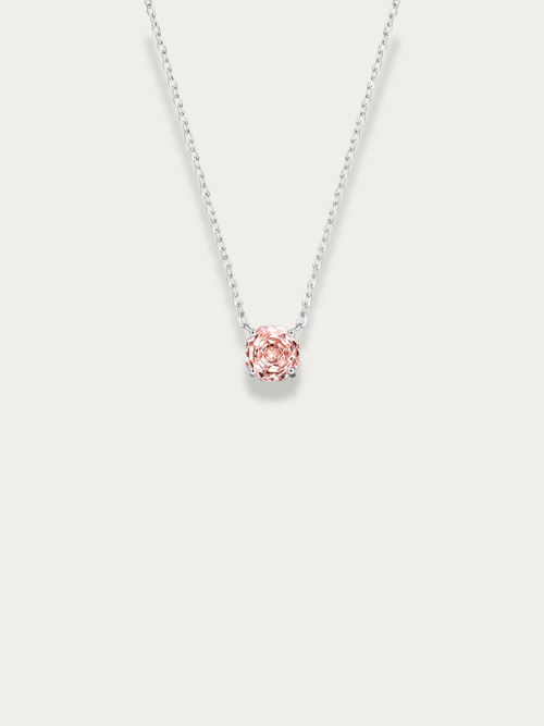Aurelle Rose Cut Solitaire Necklace