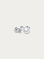 Aurora Pearl & Baguette Ring - Minimalist Lab