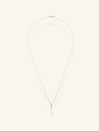 Axis Pendant in Wheat Chain Necklace - Minimalist Lab