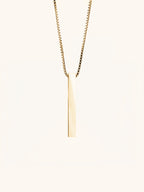 Bar Box Chain Engravable Pendant Necklace - Minimalist Lab