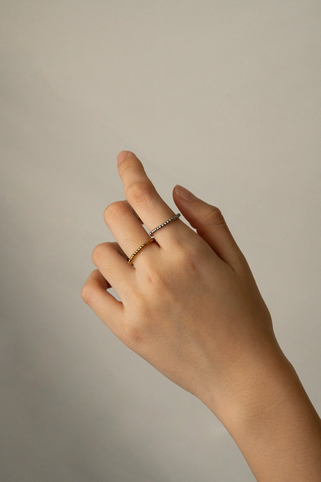 Beaded Elastic Ring - Minimalist Lab