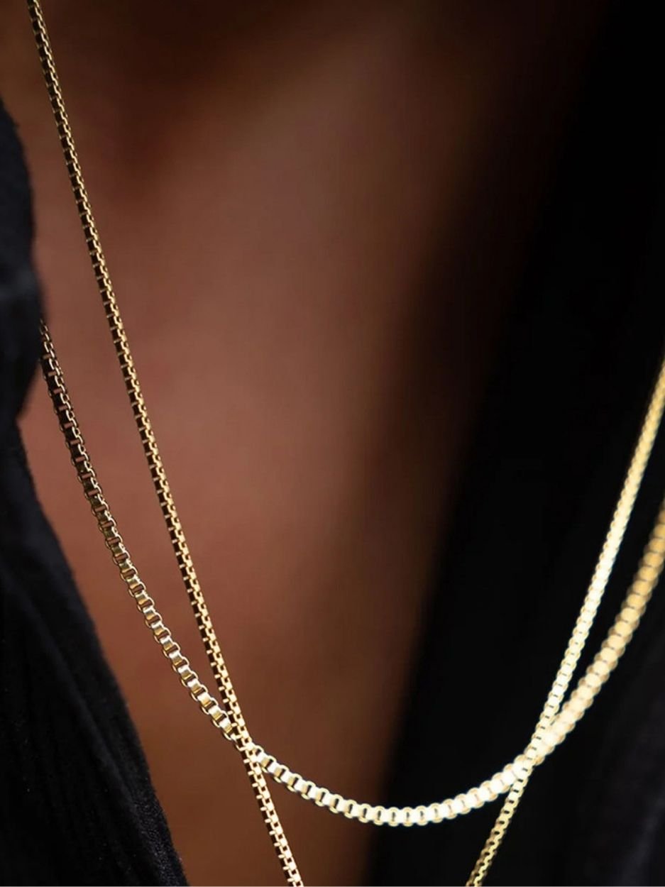 Minimalist Box Chain Necklace - Minimalist Lab