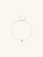 L'AMOUR Heart Chain Sterling Silver Bracelet - Minimalist Lab