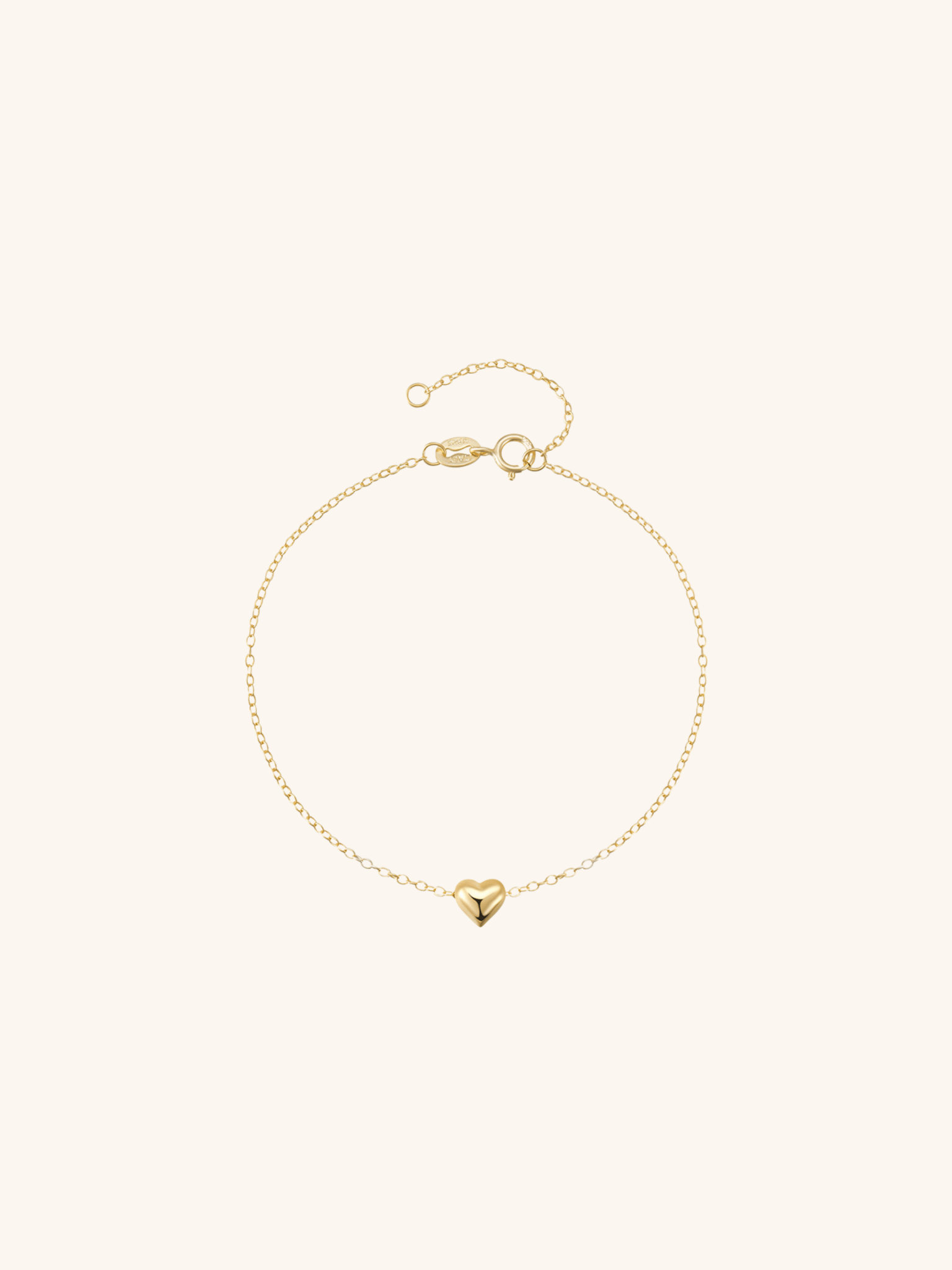 L'AMOUR Heart Chain Sterling Silver Bracelet - Minimalist Lab